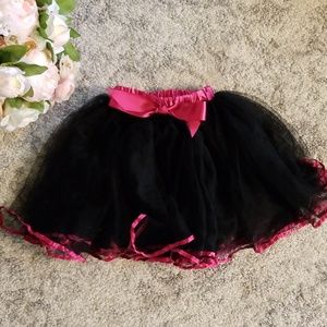 ⚘4 for $24⚘Tu tu skirt pink and black, tulle 3t-4t